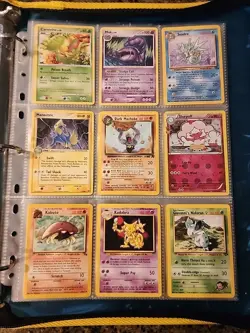 Pokemon Collection Binder Vintage Lot of Cards Holos Rares WoTC E-Reader Etc - Image 3