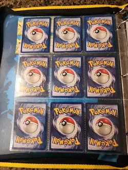 Pokemon Collection Binder Vintage Lot of Cards Holos Rares WoTC 1st Edition Etc - Image 2