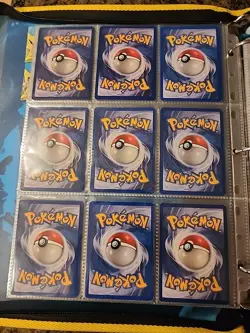 Pokemon Collection Binder Vintage Lot of Cards Holos Rares WoTC 1st Edition Etc - Image 5