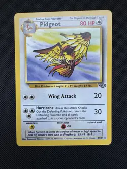 Pokemon TCG Pidgeot Jungle Card 24/64 Unlimited Non-Holo Rare - Image 1