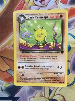 Pokemon Card - Team Rocket 43/82 - DARK PRIMEAPE (uncommon) - NM - Image 1
