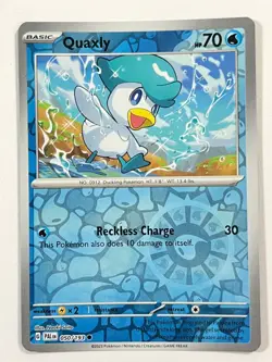Quaxly 050/193 Reverse Holo Common Paldea Evolved Pokemon Near Mint NM - Image 1