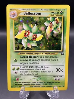 Bellossom 3/111 Neo Genesis Unlimited Holo Pokemon TCG LP SWiRL - Image 1