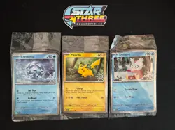 Pokemon (Pikachu, Delibird, etc.) 2025 Holiday Calendar Promos Sealed-Set Of 3 - Image 1