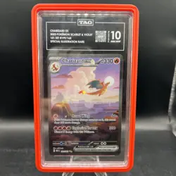 2023 POKEMON S&V 151 SET #199/165 CHARIZARD EX SPECIAL ILLUSTRATION RARE TAG 10 - Image 1