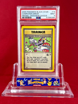 2000 Black Star Promo Pokemon League Computer Error Card #16 PSA 9 - Image 1
