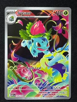 Ivysaur Illustration Rare 134/132 Near Mint Mega Evolution Pokemon TCG English - Image 1