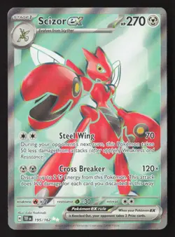 Scizor ex 195/162 Ultra Rare Temporal Forces Pokemon NM - Image 1