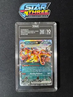 Pokemon TCG Charizard ex SV03: Obsidian Flames 125/197 Holo Double Rare TAG 10 - Image 1