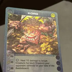 Chaotic Card Korg AU Rare Alliances Unravelled Overworld - MAX W Min Energy - Image 3