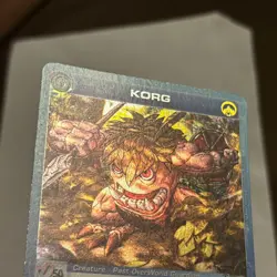 Chaotic Card Korg AU Rare Alliances Unravelled Overworld - MAX W Min Energy - Image 4