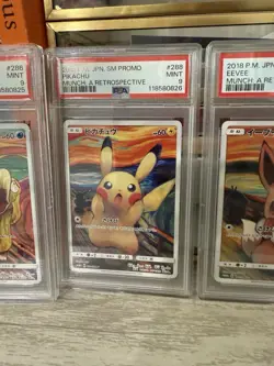 2018 Pikachu Promo Munch Card PSA 9 Mint Japanese Edition 288/Sm-p - Image 1