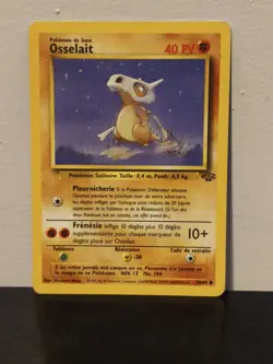Osselait 50/64 Common non-holo French Cubone Jungle Set Pokemon Card MP - Image 1