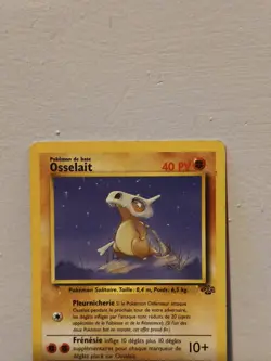 Osselait 50/64 Common non-holo French Cubone Jungle Set Pokemon Card MP - Image 2