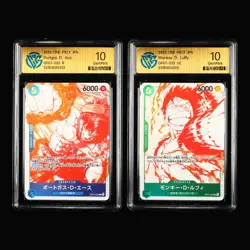 CCG GemMint 10 2025 ONE PIECE JPN.TCG Card Monkey D. Luffy&Portgas·D· Ace 2PCS - Image 1