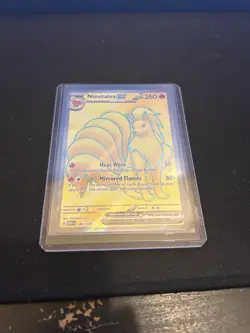 Ninetales ex 186/165 151 Pokemon Card Full Art Ultra Rare Scarlet And Violet - Image 1
