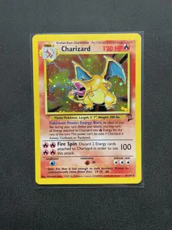 Pokemon TCG Charizard Base Set 2 Holo Rare Card 4/102 Unlimited -LP - Image 1