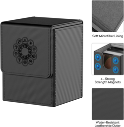 Deck Box Compatible with MTG Cards, Trading Card Case with 2 Dividers per Holder - Image 3