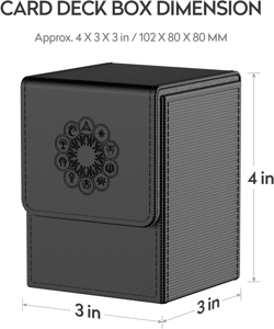 Deck Box Compatible with MTG Cards, Trading Card Case with 2 Dividers per Holder - Image 4