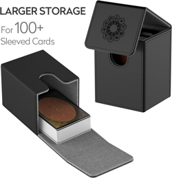 Deck Box Compatible with MTG Cards, Trading Card Case with 2 Dividers per Holder - Image 5