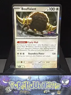 Pokemon Card Bouffalant SVP136 Stellar Crown Promo Holo Light Play - Image 1