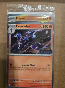 Pokemon Promo Pack- 4 Foil Cards Sealed Ceruledge, Flygon, Toxtricity. Zacian - Image 3