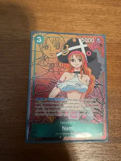 One Piece Card Game Nami Alt Art OP02-036 SR Paramount War NM - Image 1