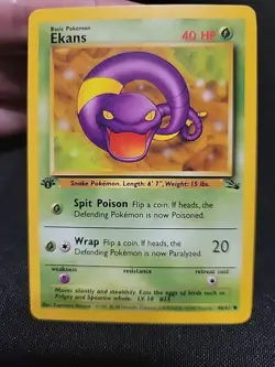 Evans 1st Edition Fossil Pokemon Card 46/62 Lp Condition Non Holo - Image 1