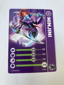Activision Skylanders Giants Ninjini Character Card 2012 - Image 1