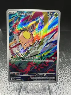 Pokemon Toedscool Scarlet & Violet Base Set Illustration Card 201/198 - Image 1