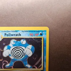 Poliwrath 15/130 Pokemon Base Set 2 Holo Rare Card - MP - Image 3