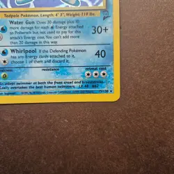 Poliwrath 15/130 Pokemon Base Set 2 Holo Rare Card - MP - Image 5