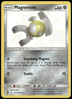 Magnemite SV27/SV94 Hidden Fates Shiny Vault Holo Rare Pokemon Card Near Mint-1 - Image 1