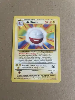 Electrode 21/102 Non Holo Rare 4TH PRINT 1999-2000 Base Set WOTC Pokemon Card NM - Image 1