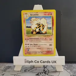 Arcanine 23/102 Base Set 4th Print 1999-2000 Pokemon Card WOTC - Image 1