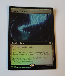 MtG Secret Tunnel (TLA-0392) Rare Full Art Foil English MINT - Image 1