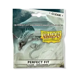 Dragon Shield Sleeves: Perfect Fit Standard Sideload - Clear 100CT - Image 1