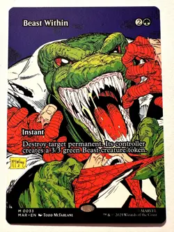 Beast Within (Borderless) Normal M Marvel Universe Eternal-Legal 33 NM - Image 1