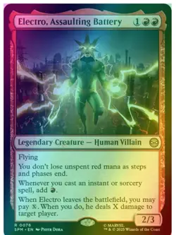 Electro, Assaulting Battery - Foil Marvel's Spider-Man MTG - Image 1