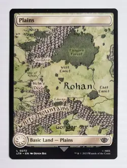X 1 Plains 0272 Full Art Land Lord of the Rings MTG LP MTG Magic The Gathering - Image 1