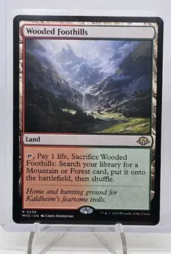 Magic: The Gathering, Wooded Foothills, Modern Horizons 3, 0236, Rare, 2024 - Image 1