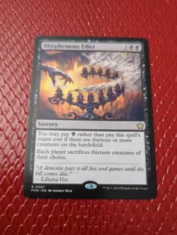 Blasphemous Edict - Foundations FDN - MTG NM magic The Gathering - Image 1