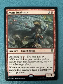 Agate Instigator 0021 Non Foil Rare Bloomburrow Commander MTG NM - Image 1