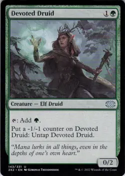 MTG Devoted Druid (143) | NM | Double Masters 2022 {2X2} - Image 1