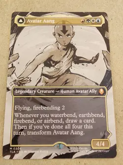 Avatar Aang - #308 Regular (Borderless) Avatar: The Last Airbender - Mtg - Image 1