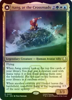 1 x Aang, at the Crossroads - Foil - Avatar: The Last Airbender - LP - MTG - Image 1