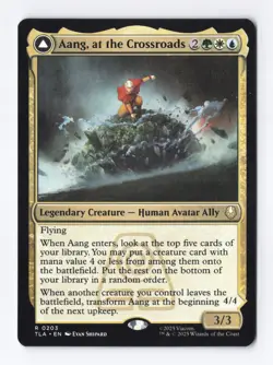 aang at the crossroads #203 rare - Magic: The Gathering TLA MINT - Image 1