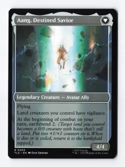 aang at the crossroads #203 rare - Magic: The Gathering TLA MINT - Image 2
