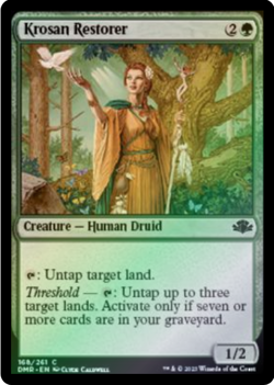 Krosan Restorer 168/261 Dominaria Remastered Foil MTG Common - Image 1