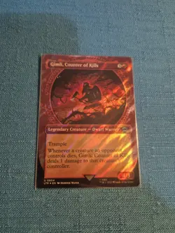 MTG LOTR Gimli Counter of Kills 💥SURGE FOIL SHOWCASE 💥#804 Lord Rings - Image 1